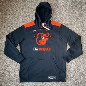 Nike Baltimore Orioles Hoodie Men's Size Large Black Therma Authentic Collection